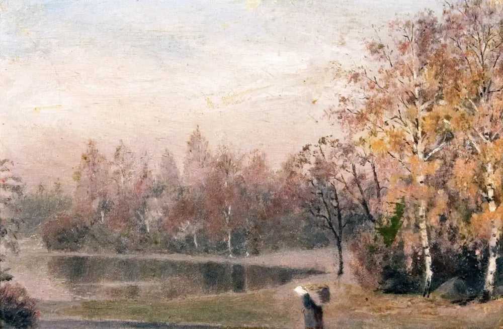 Automne en forêt - Edvard Munch image 1 reproduction réalisée par Alpha Reproduction