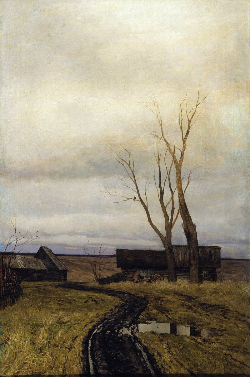Autunno. La strada per il villaggio - Isaac Levitan