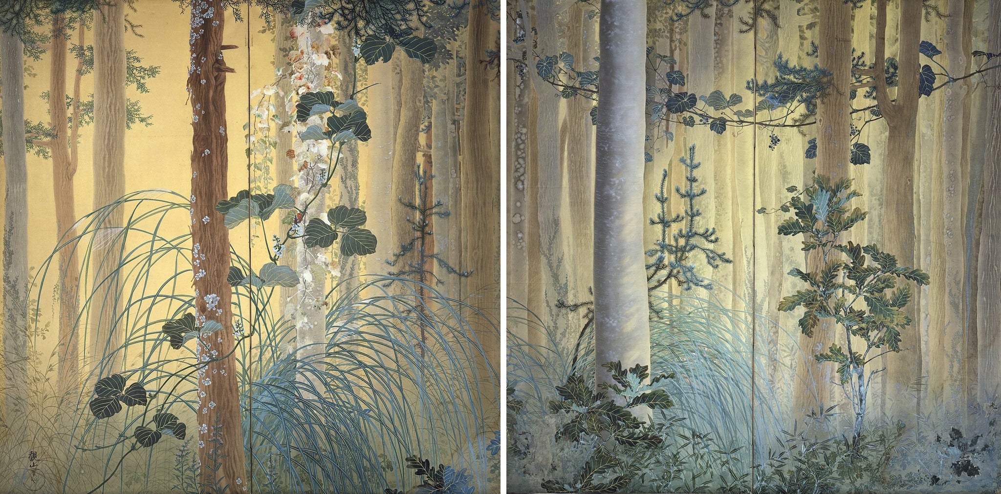 Automne parmi les arbres, Shimomura Kanzan, 1907