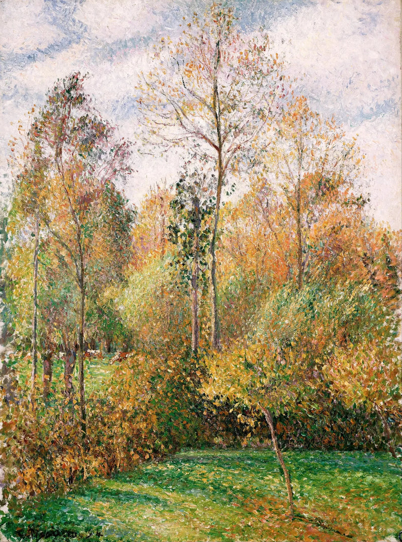 Autunno, Pioppi, Éragny - Camille Pissarro