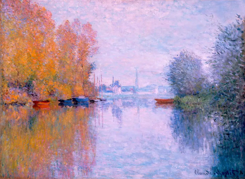 Automne sur la Seine Argenteuil - Claude Monet - Alpha Reproduction