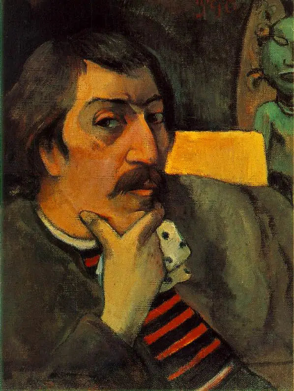 Autoritratto con idolo - Paul Gauguin