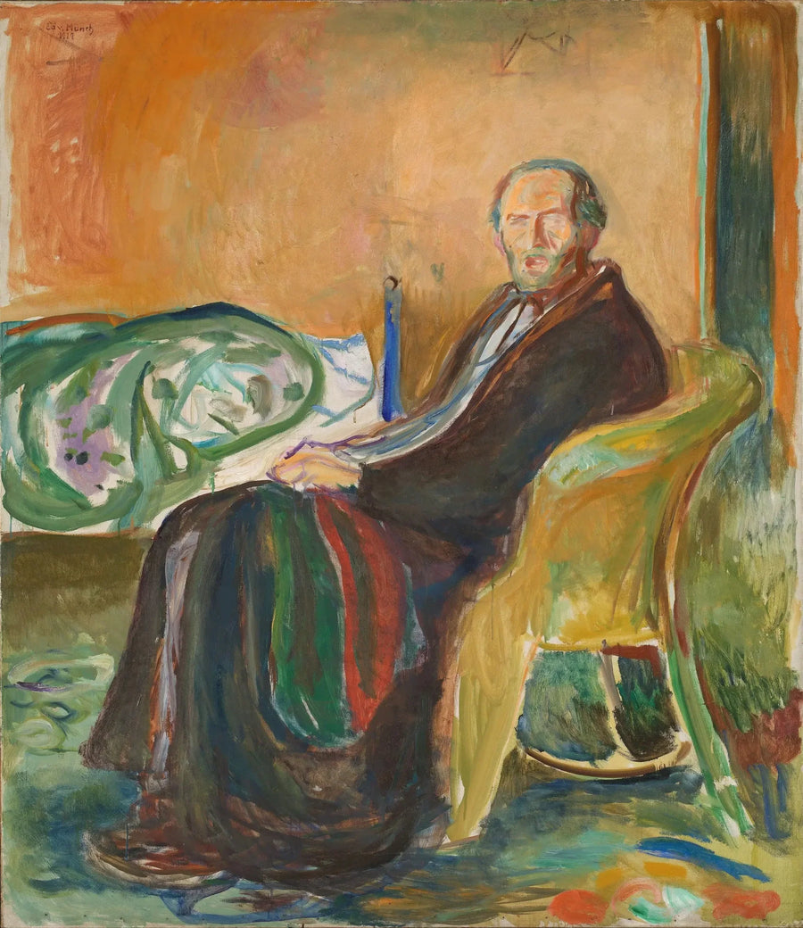 Autoritratto con influenza spagnola - Edvard Munch