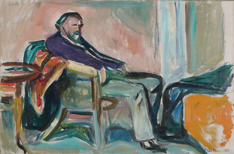Autoritratto con influenza spagnola - Edvard Munch