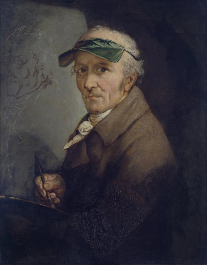Autoritratto con visiera verde - Anton Graff