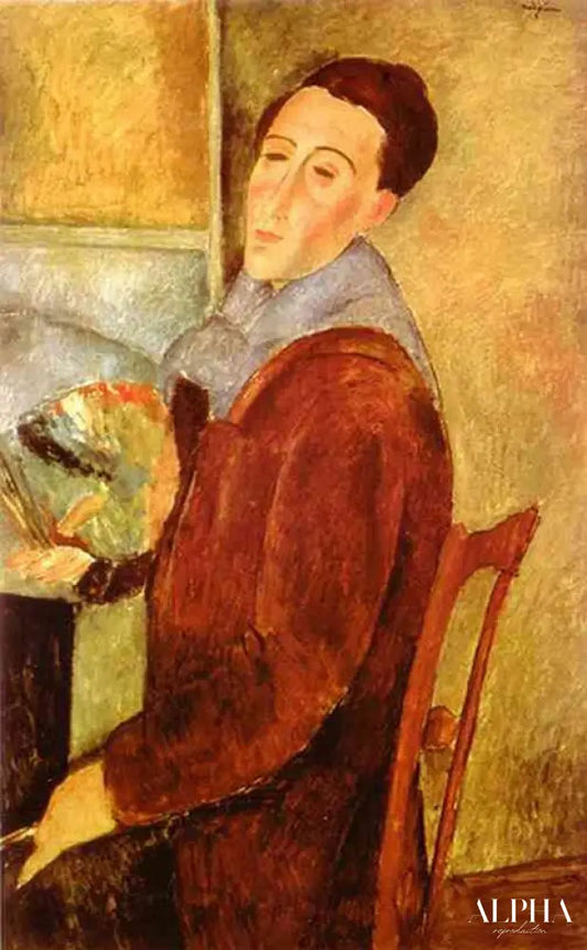 Autoportrait - Amedeo Modigliani - Reproductions de tableaux et peintures haut de gamme