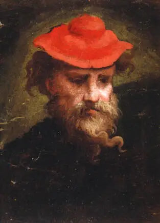 Autoritratto con berretto rosso - Parmigianino