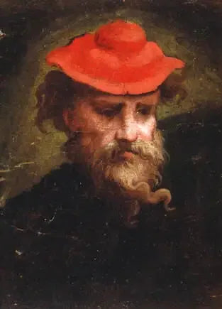 Autoritratto con berretto rosso - Parmigianino