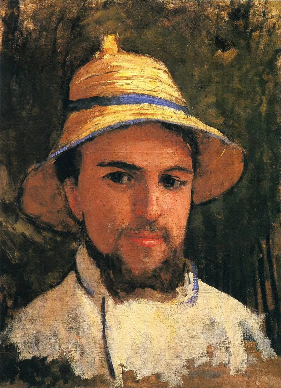 Autoritratto con cappello di paglia - Gustave Caillebotte