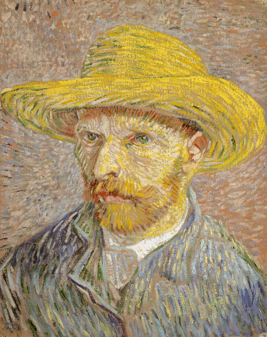 Autoritratto con cappello di paglia - Vincent van Gogh