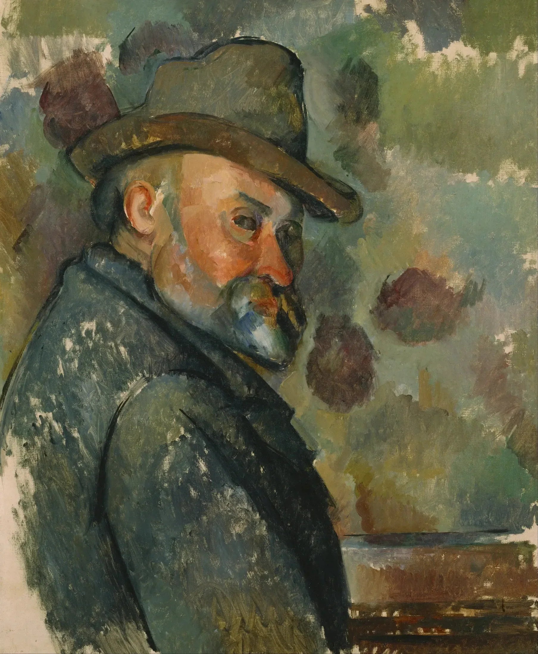 Autoportrait au chapeau - Paul Cézanne image 1 reproduction artisanale de tableau