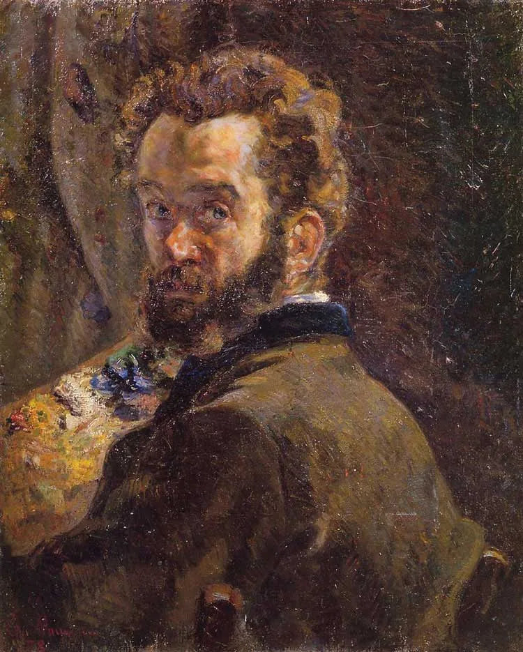 Autoritratto con cavalletto - Armand Guillaumin
