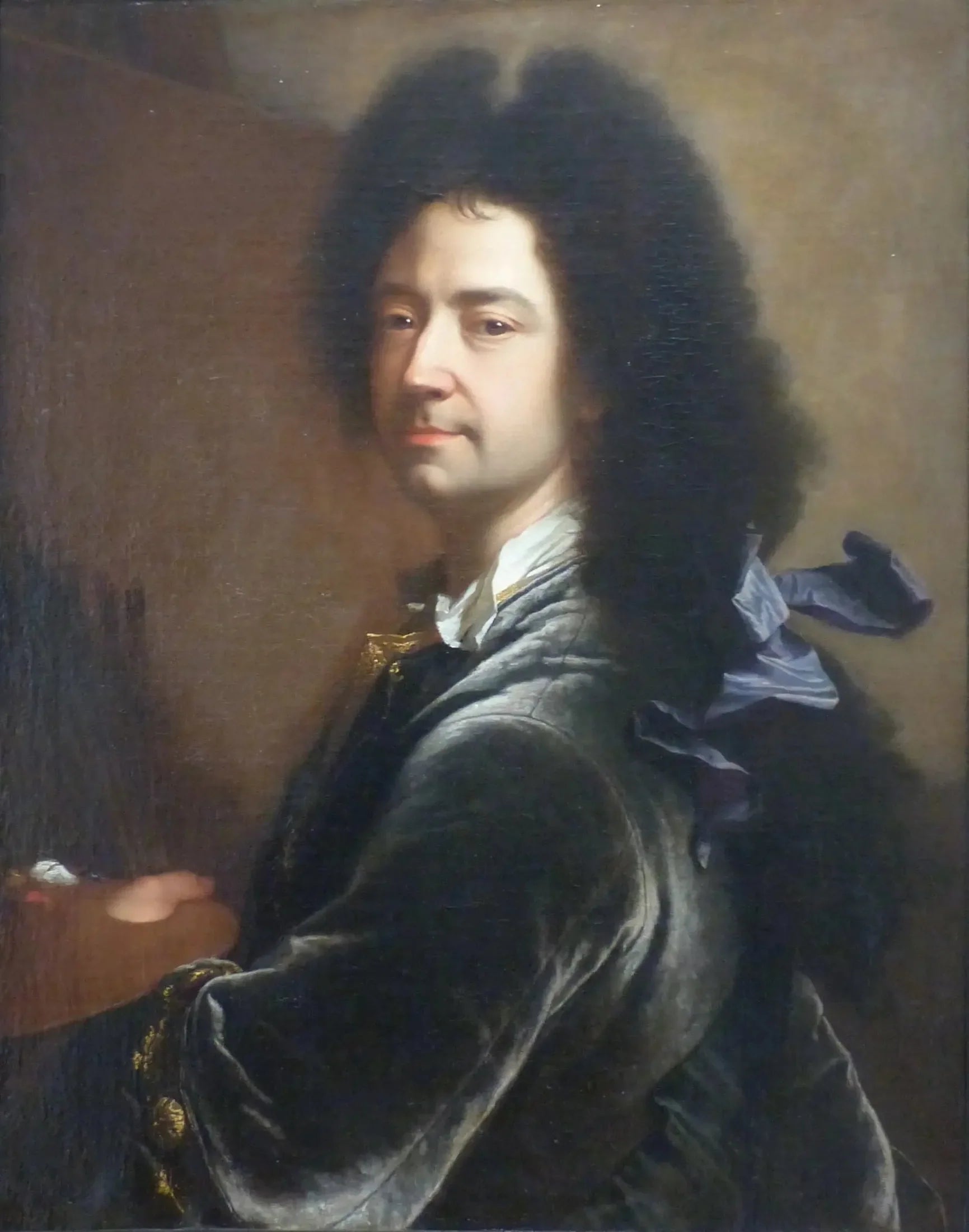 Autoportrait au cordon noir - Hyacinthe Rigaud image 1 reproduction de peinture à l’huile