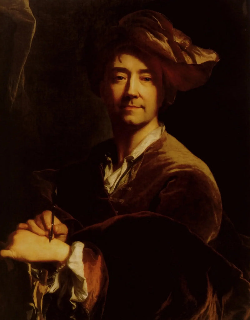 Autoritratto con mina - Hyacinthe Rigaud