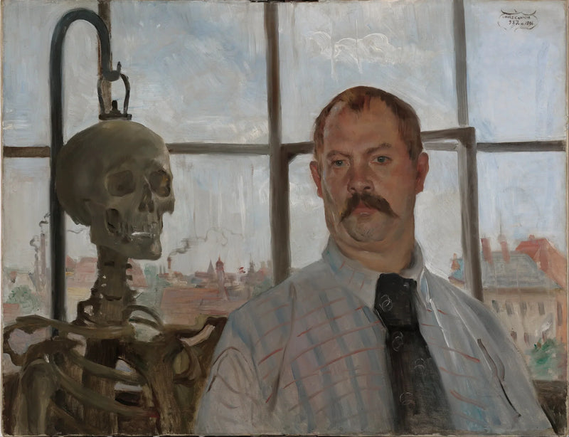 Autoritratto con scheletro - Lovis Corinth