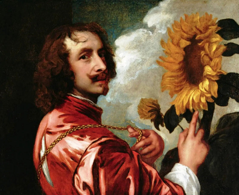 Autoritratto con girasoli - Antoine van Dyck