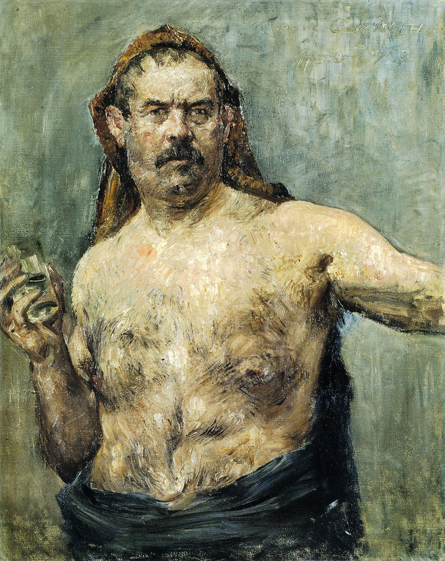 Autoritratto con vetro - Lovis Corinth