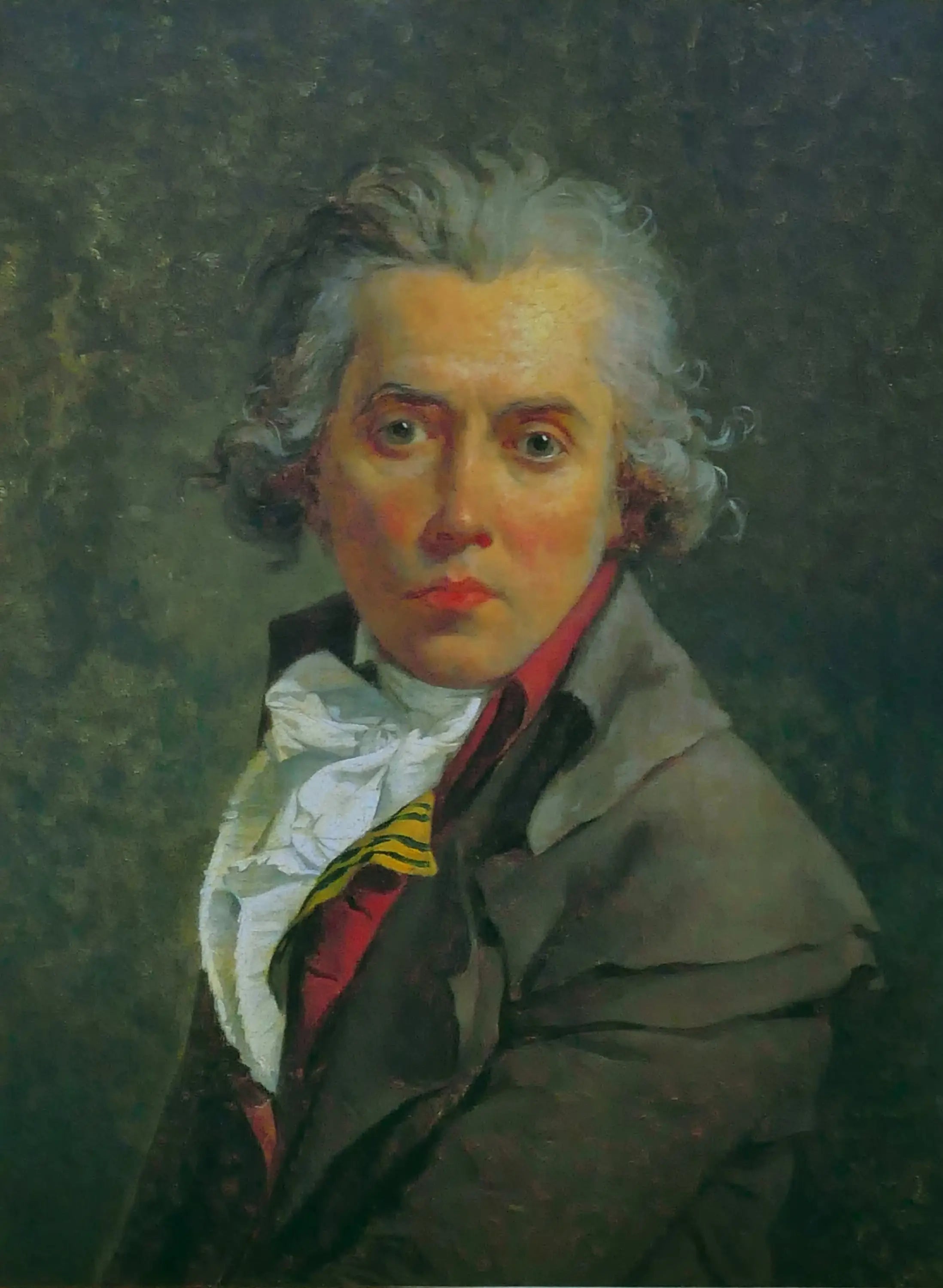 Reproduction du tableau « Autoportrait aux trois pinces - Jacques-Louis David » par Alpha Reproduction en peinture à l’huile