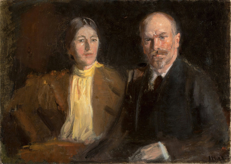 Autoritratto con Anna Ancher. -Michael Peter Ancher