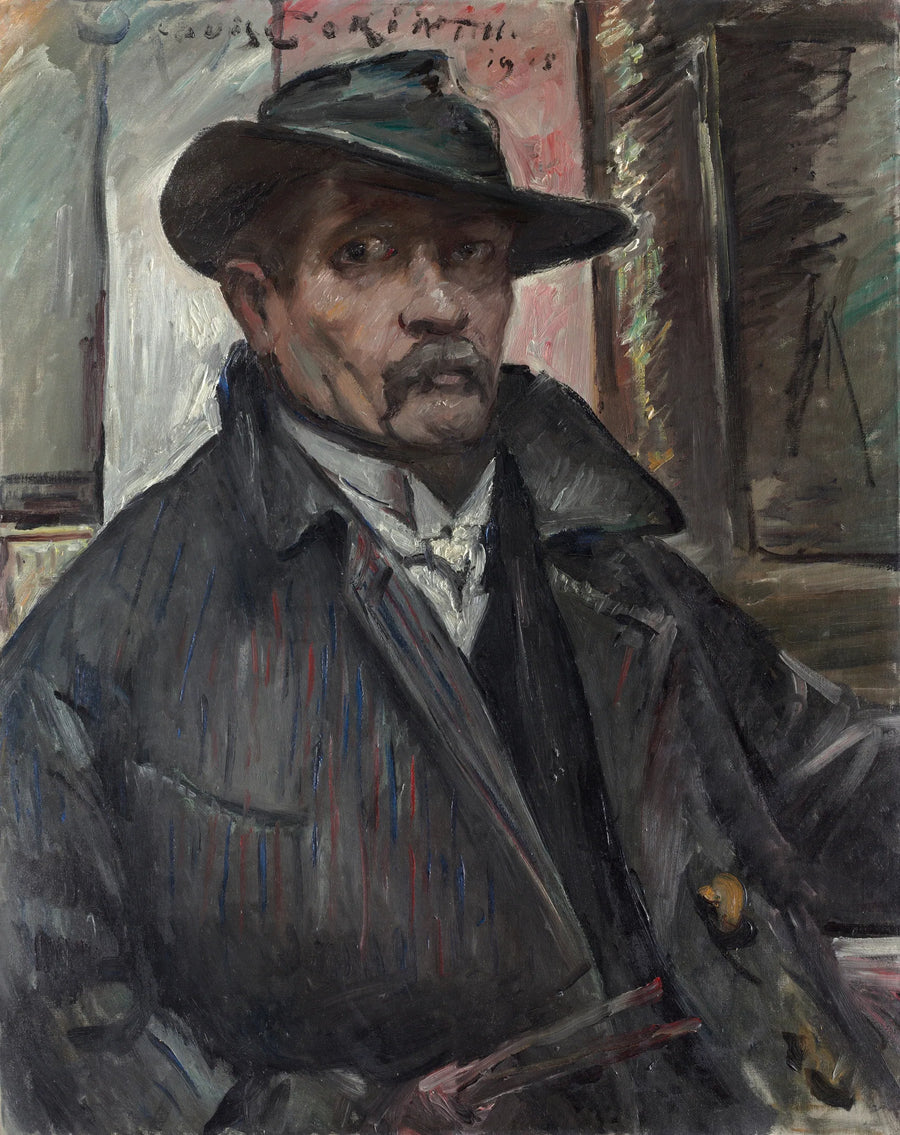 Autoritratto con cappello e cappotto - Lovis Corinth