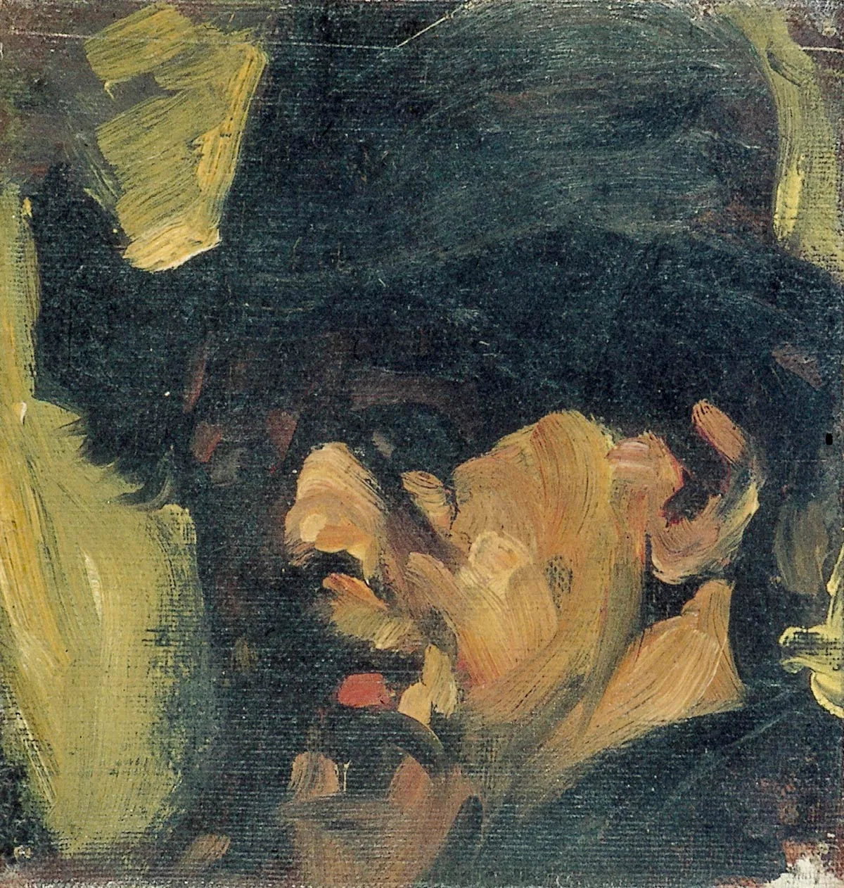 Autoportrait avec chapeau. '`UNIQ--réf-00000005-QINU`"' " - Theo van Doesburg image 1 copie de tableau peinte à la main