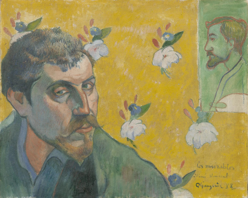 Autoritratto con il ritratto di Bernard - Paul Gauguin