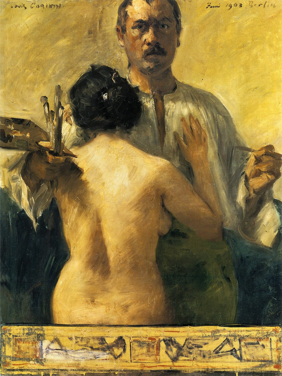 Autoritratto con modella - Lovis Corinth