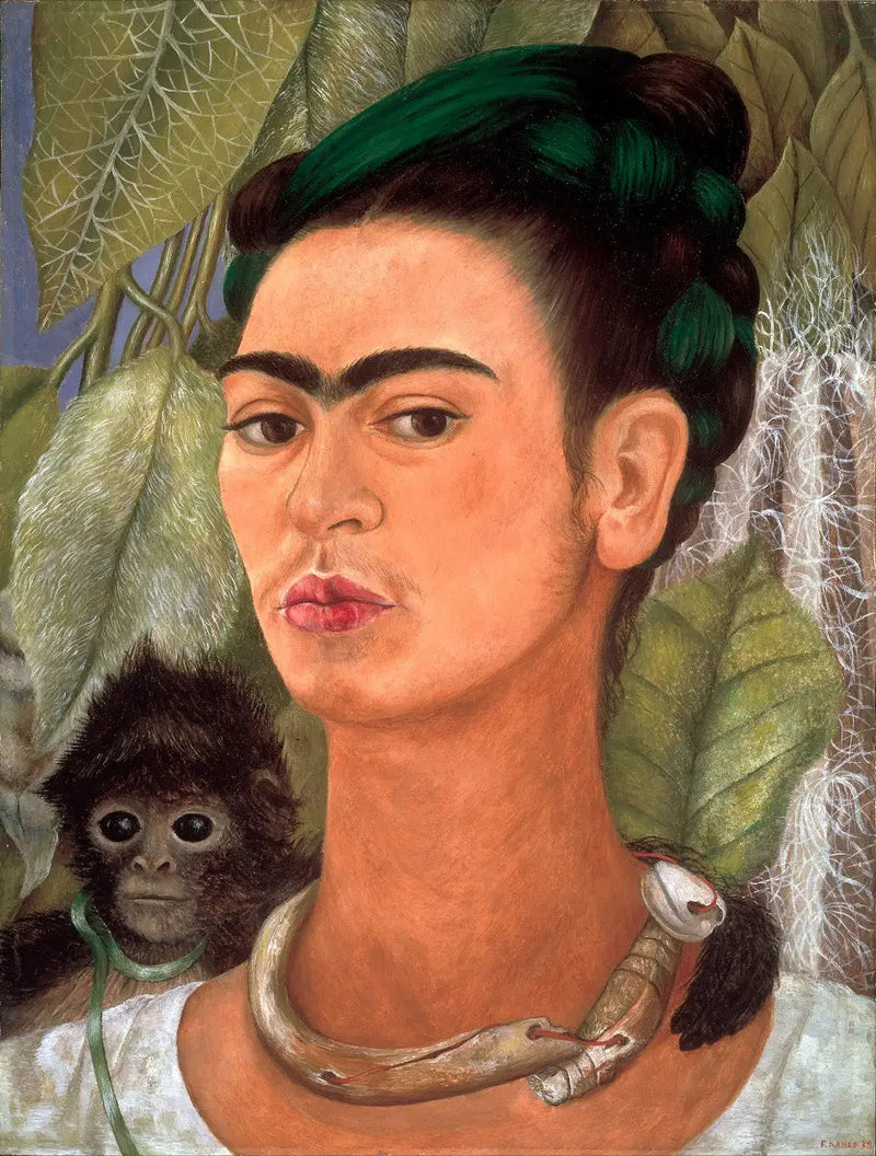 Autoritratto con scimmia - Frida Kahlo