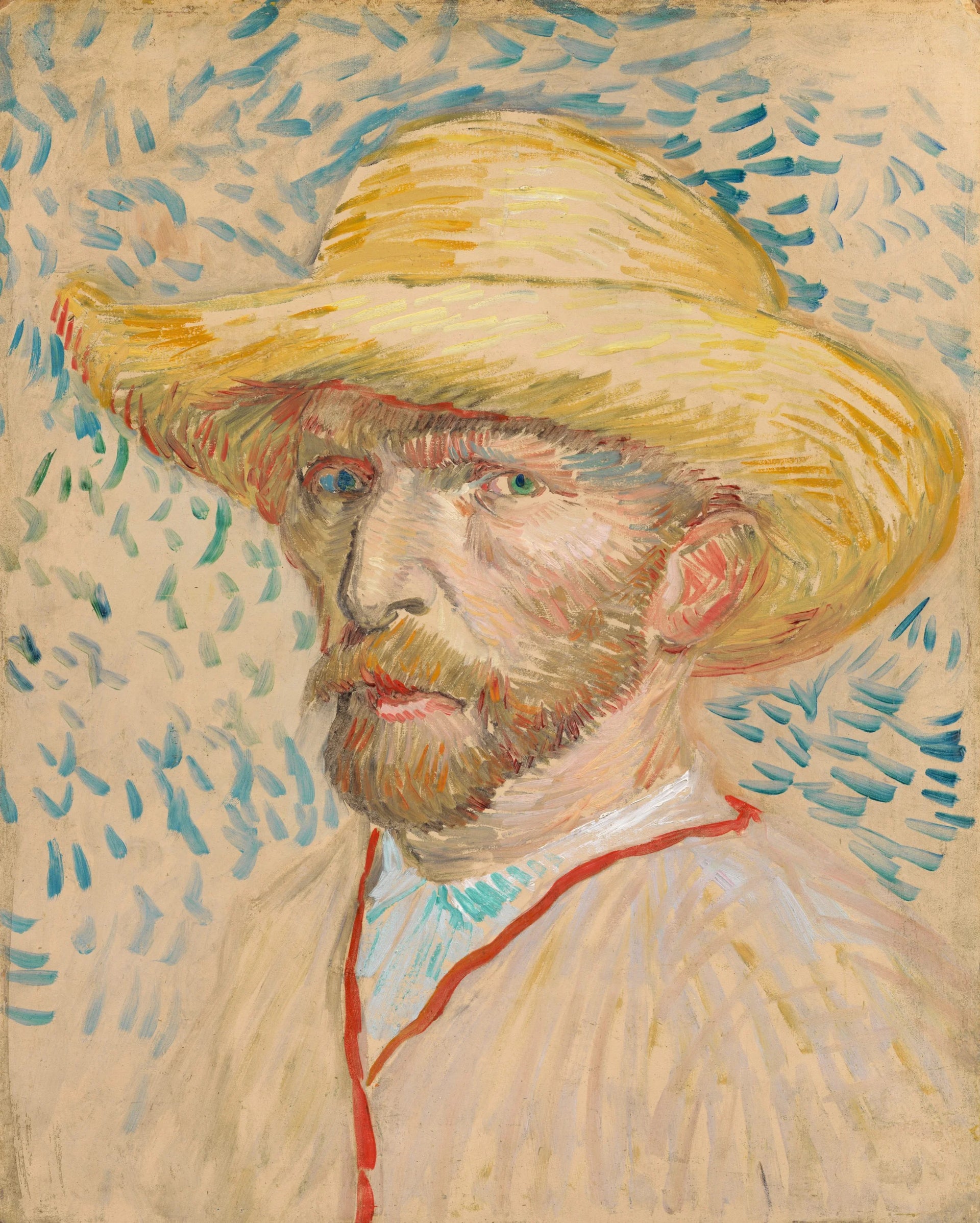 Autoportrait au chapeau de paille F469 de Vincent van Gogh, Van Gogh Museum