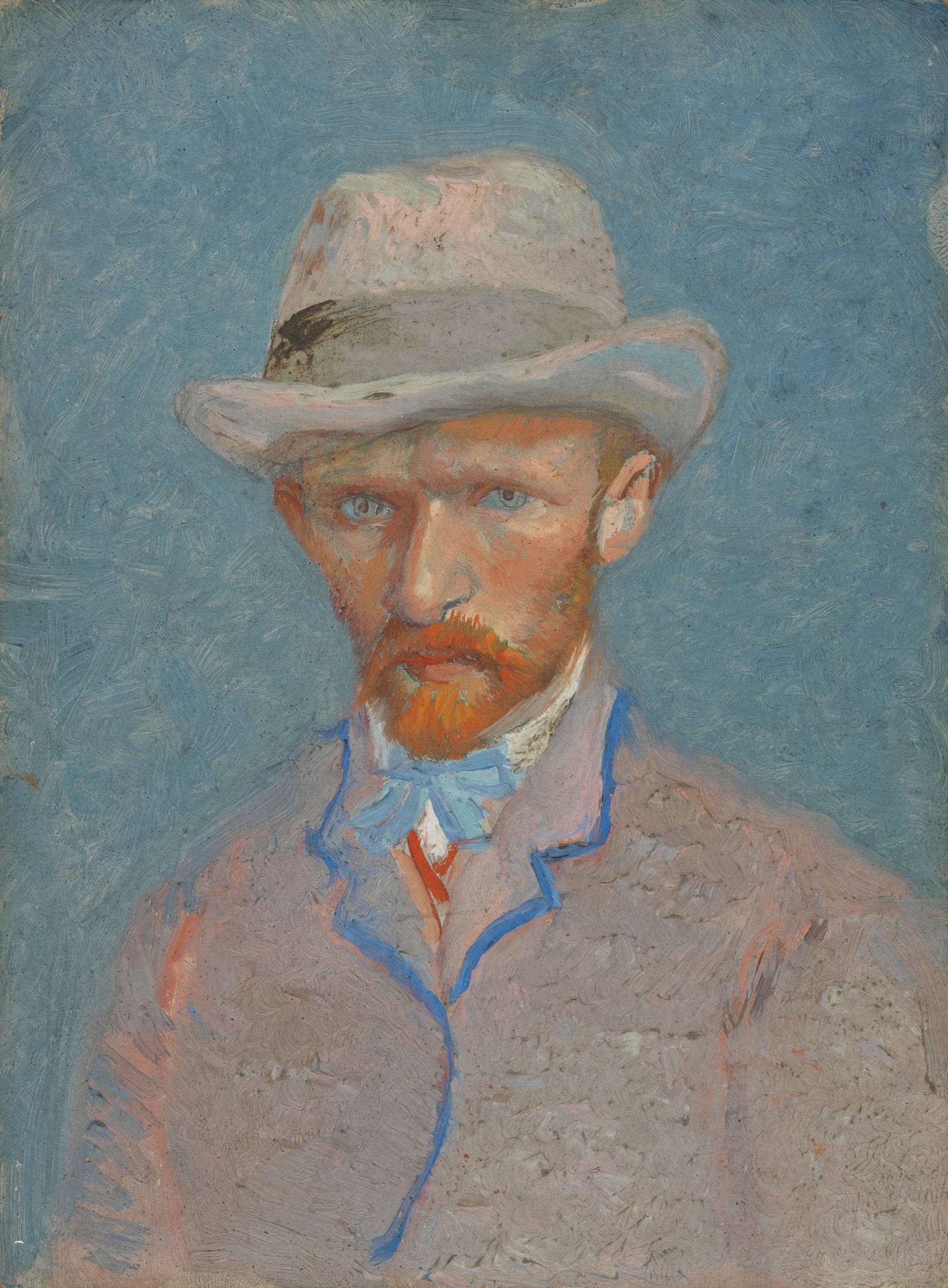 Autoportrait au chapeau de feutre gris F296 de Vincent van Gogh, Van Gogh Museum