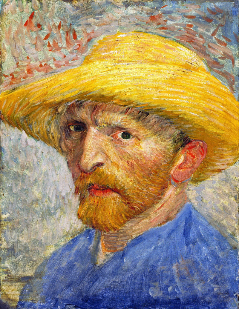 Autoritratto con cappello di paglia - Vincent van Gogh