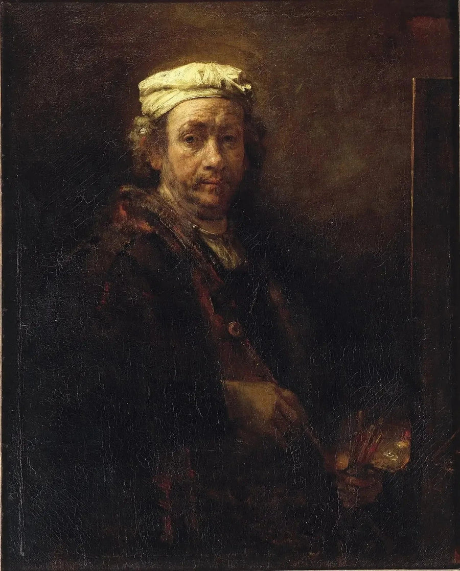 Autoritratto con cavalletto - Rembrandt