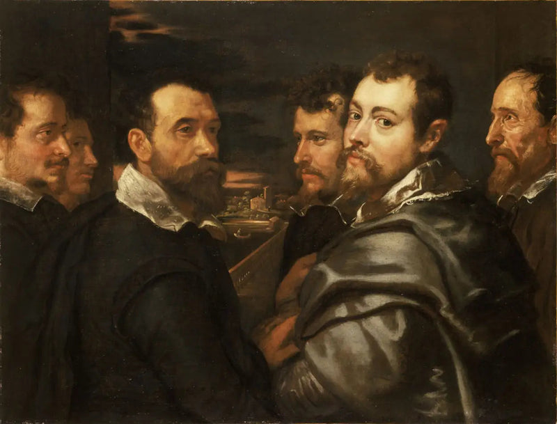 Autoritratto in un cerchio di amici di Mantova - Peter Paul Rubens