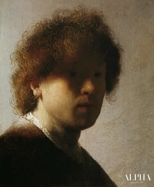 Autoportrait d'un jeune homme - Rembrandt van Rijn - Reproductions de tableaux et peintures haut de gamme