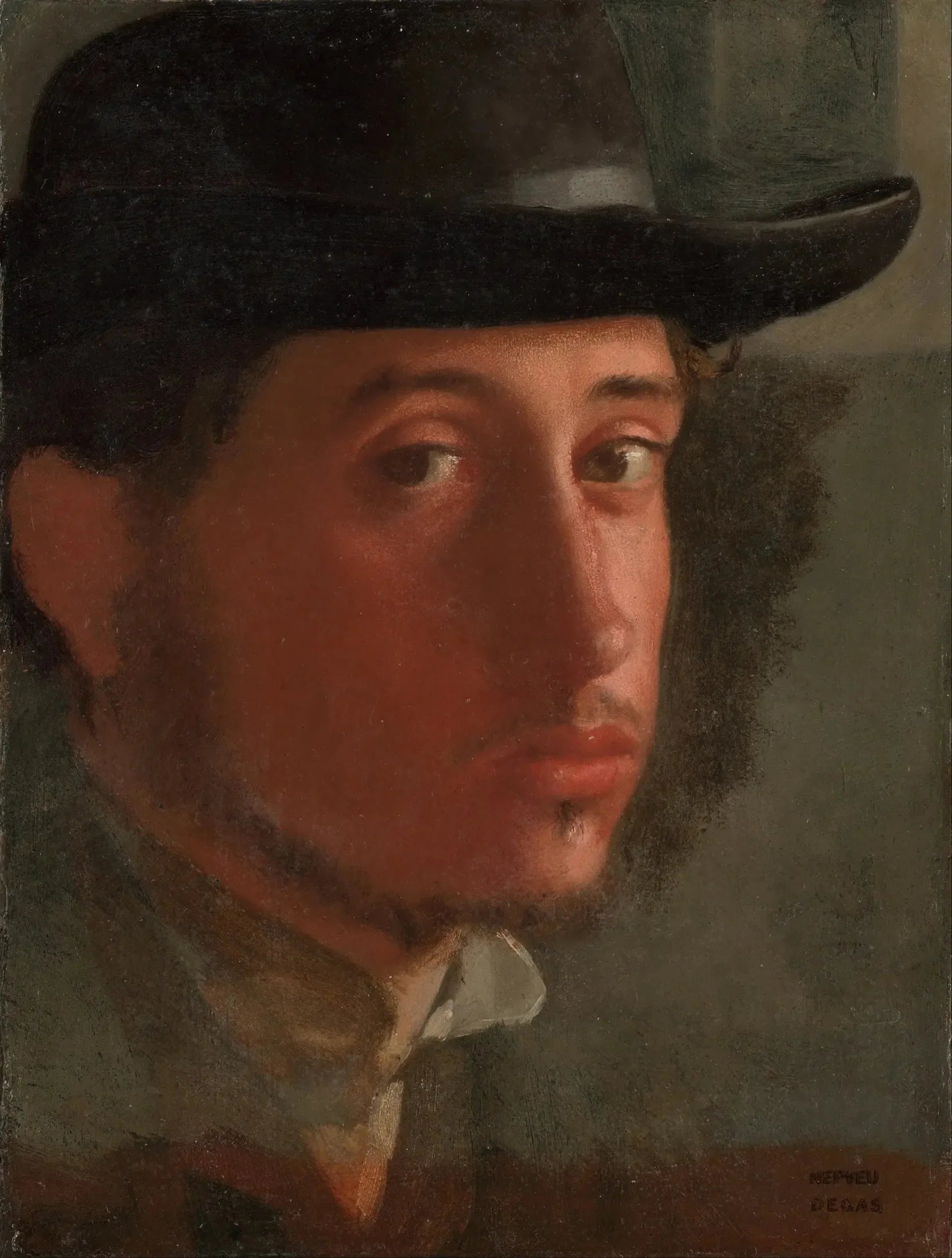 Autoportrait - Edgar Degas image 1 tableau peint à l’huile sur toile