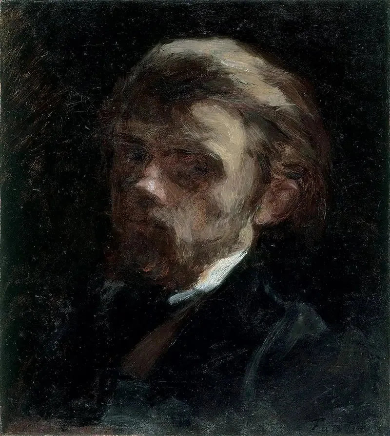 Autoritratto in busto, di tre quarti a sinistra - Henri Fantin-Latour