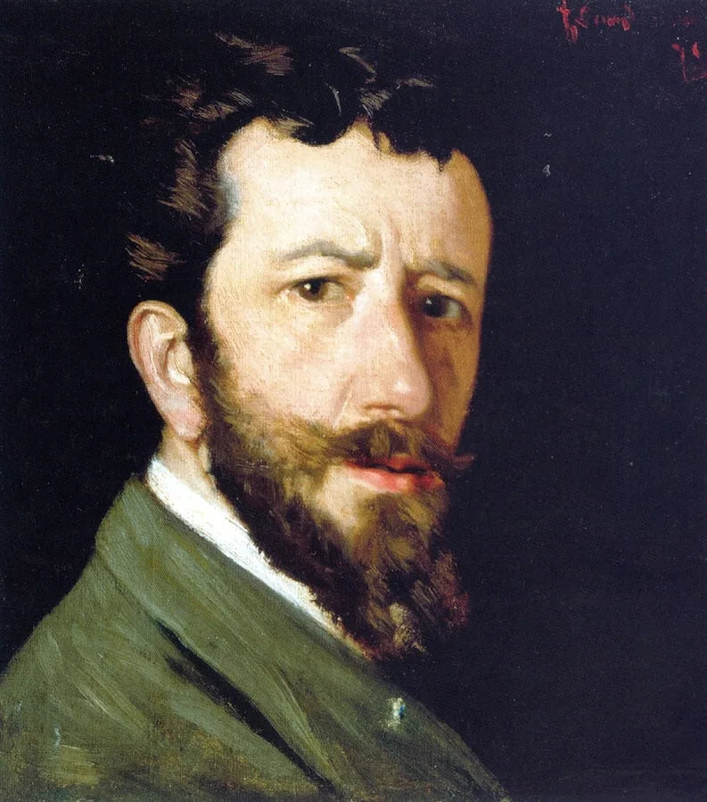Autoportrait - Federico Zandomeneghi image 1 tableau peint à l’huile sur toile