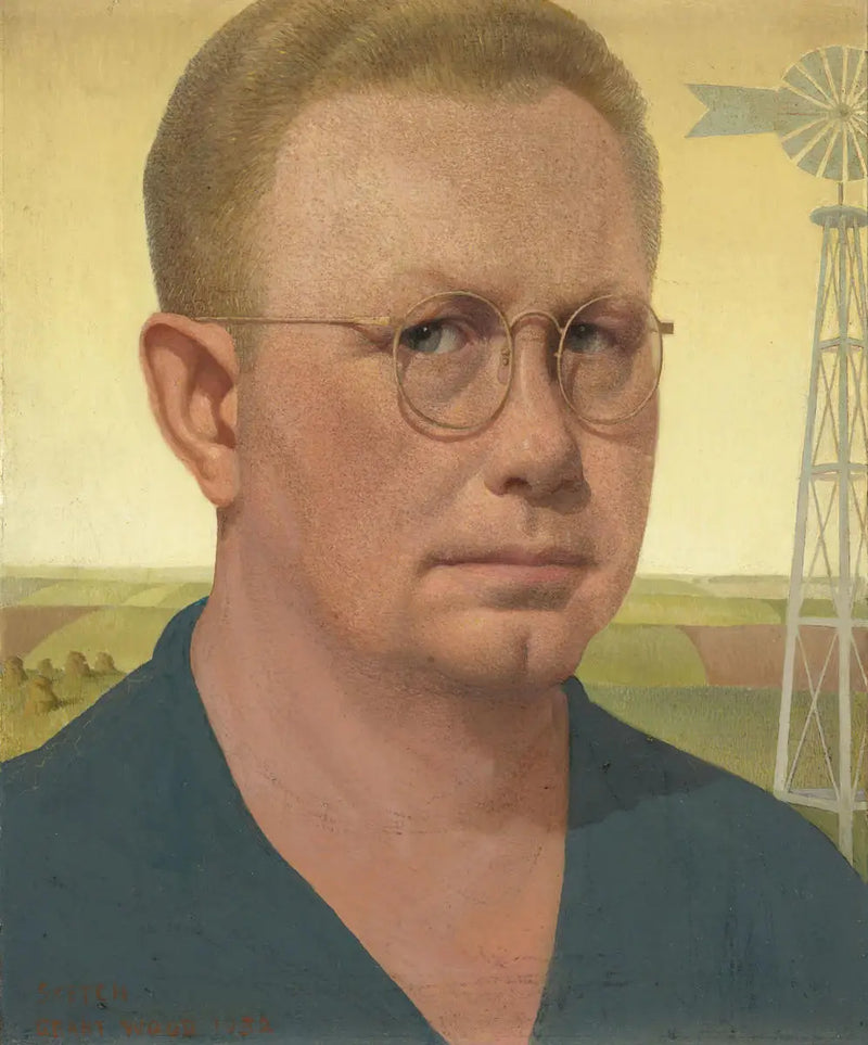 Autoritratto - Grant Wood