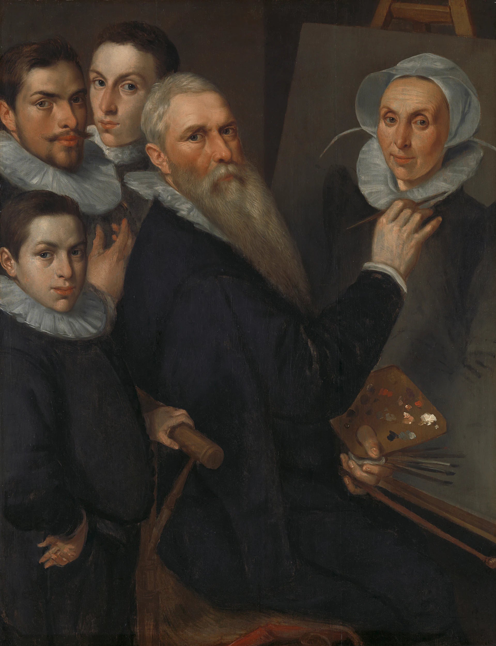Autoportrait du peintre avec sa famille - Jacob Willemsz Delff