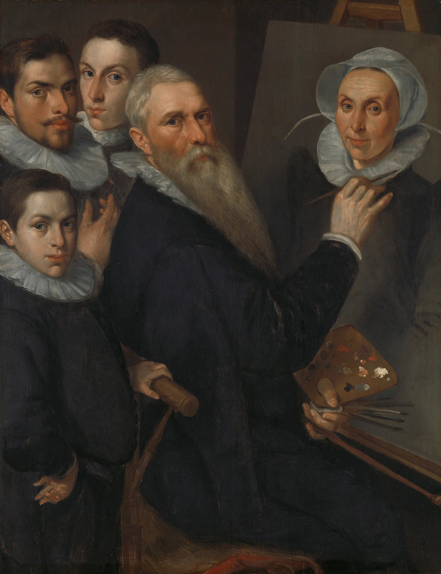 Autoportrait du peintre avec sa famille - Jacob Willemsz Delff