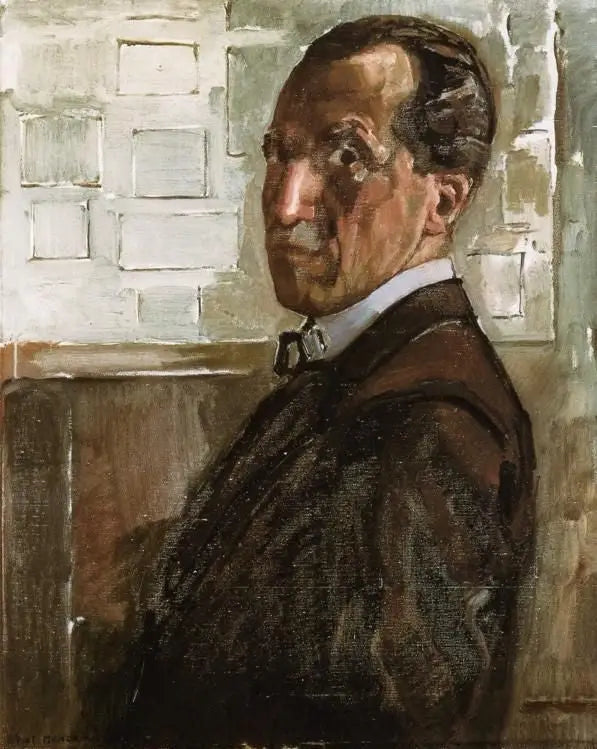 Reproduction du tableau « Autoportrait - Piet Mondrian » par Alpha Reproduction en peinture à l’huile
