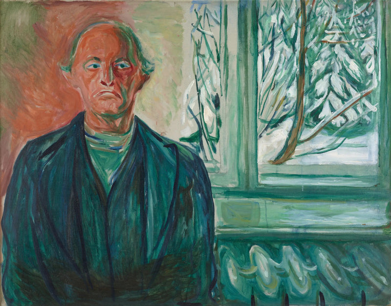 Autoritratto vicino alla finestra - Edvard Munch