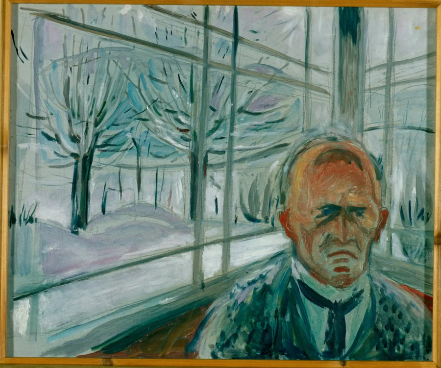 Autoritratto sulla veranda - Edvard Munch