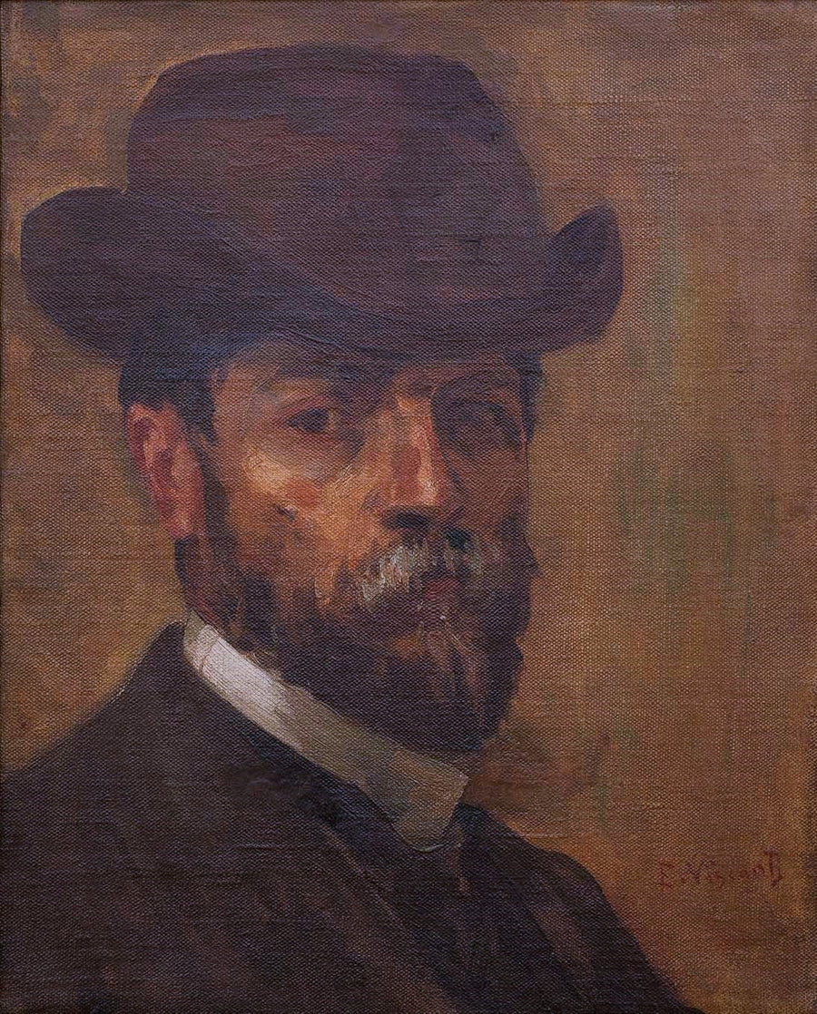 Autorretrato com chap��u c.1913 - Eliseu Visconti