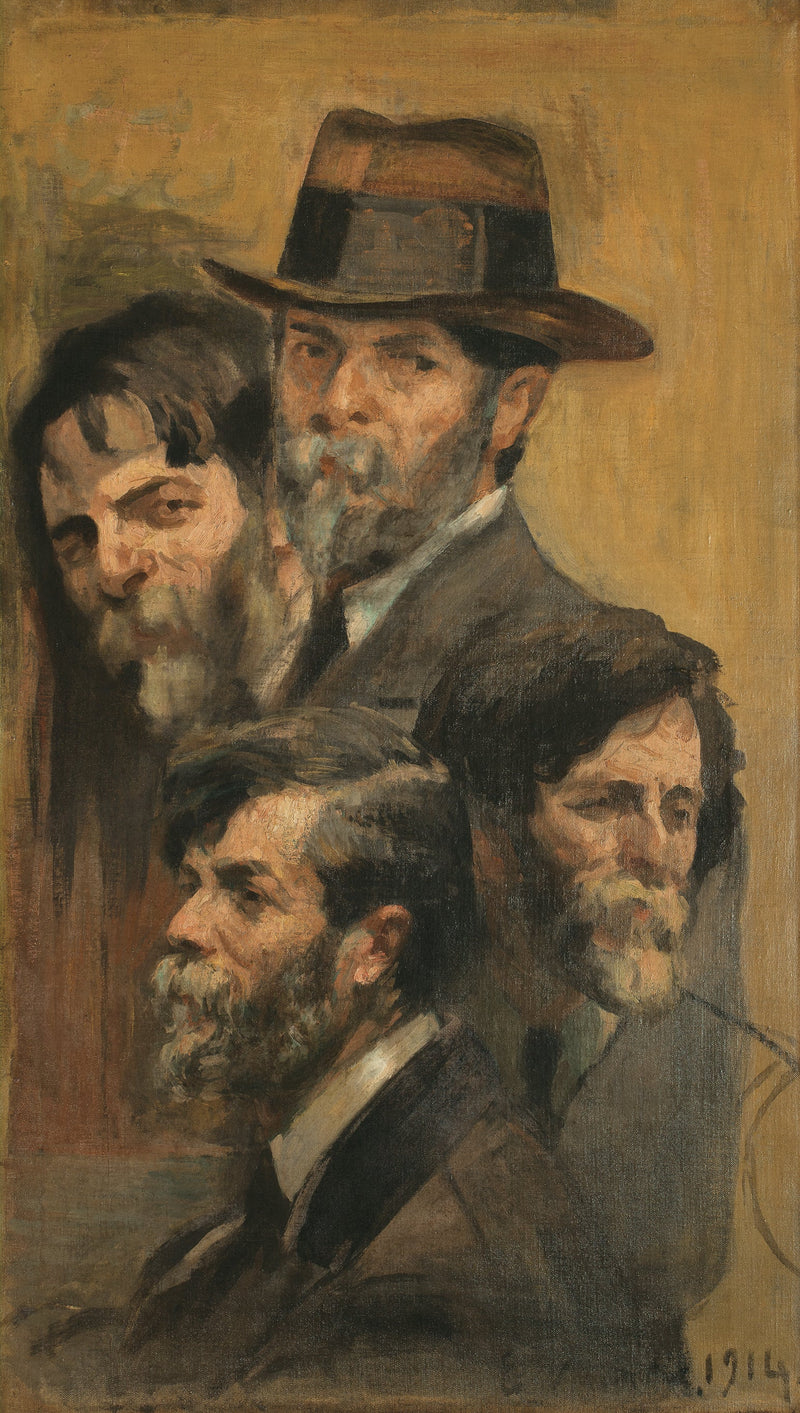 Autorretrato in quattro posizioni - Eliseu Visconti