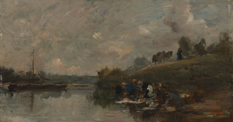 Auvers (Lavandières) - Charles-François Daubigny