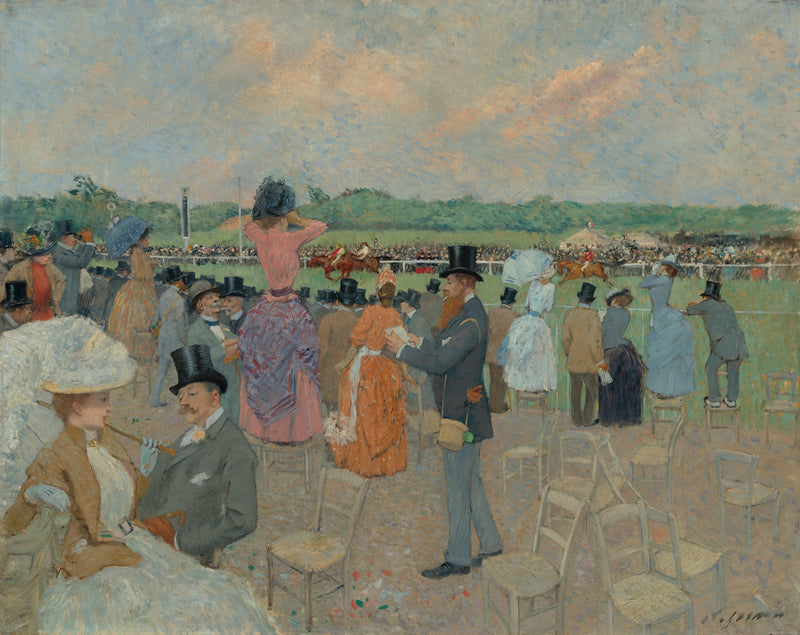 Aux Courses a Longchamp - Jean-Louis Forain