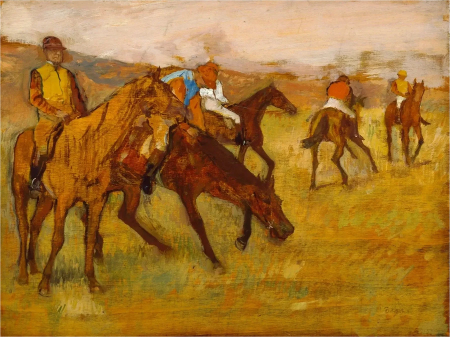 Prima della corsa - Edgar Degas