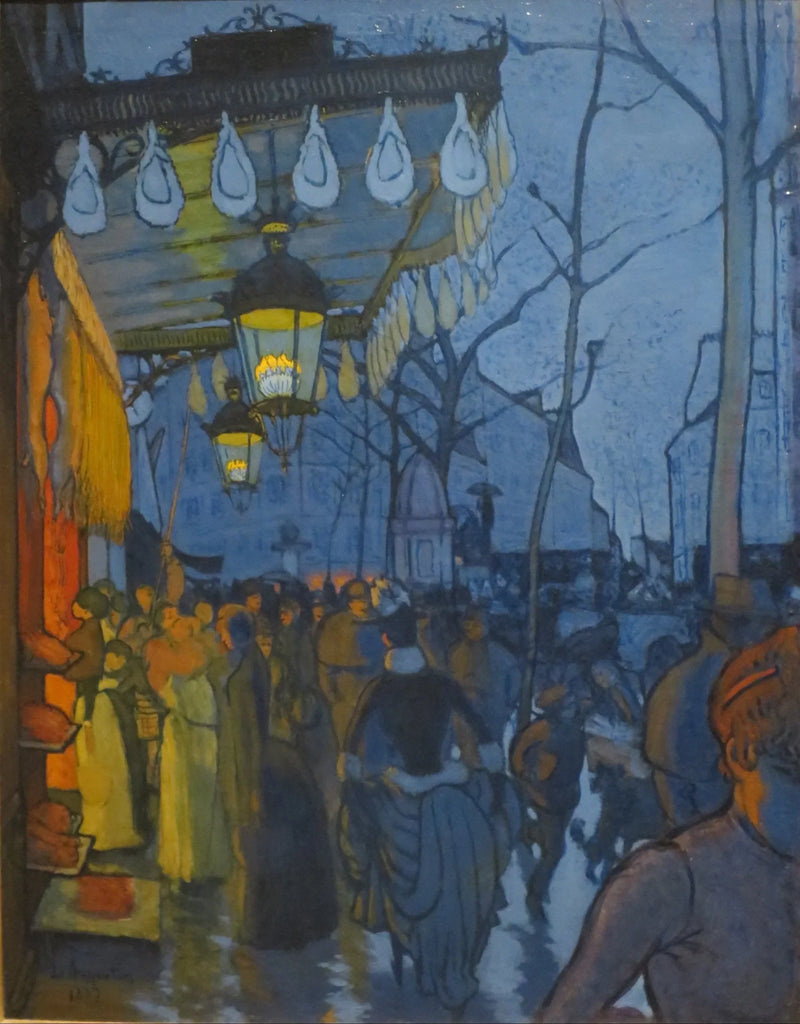Avenue de Clichy, cinque ore di sera - Louis Anquetin