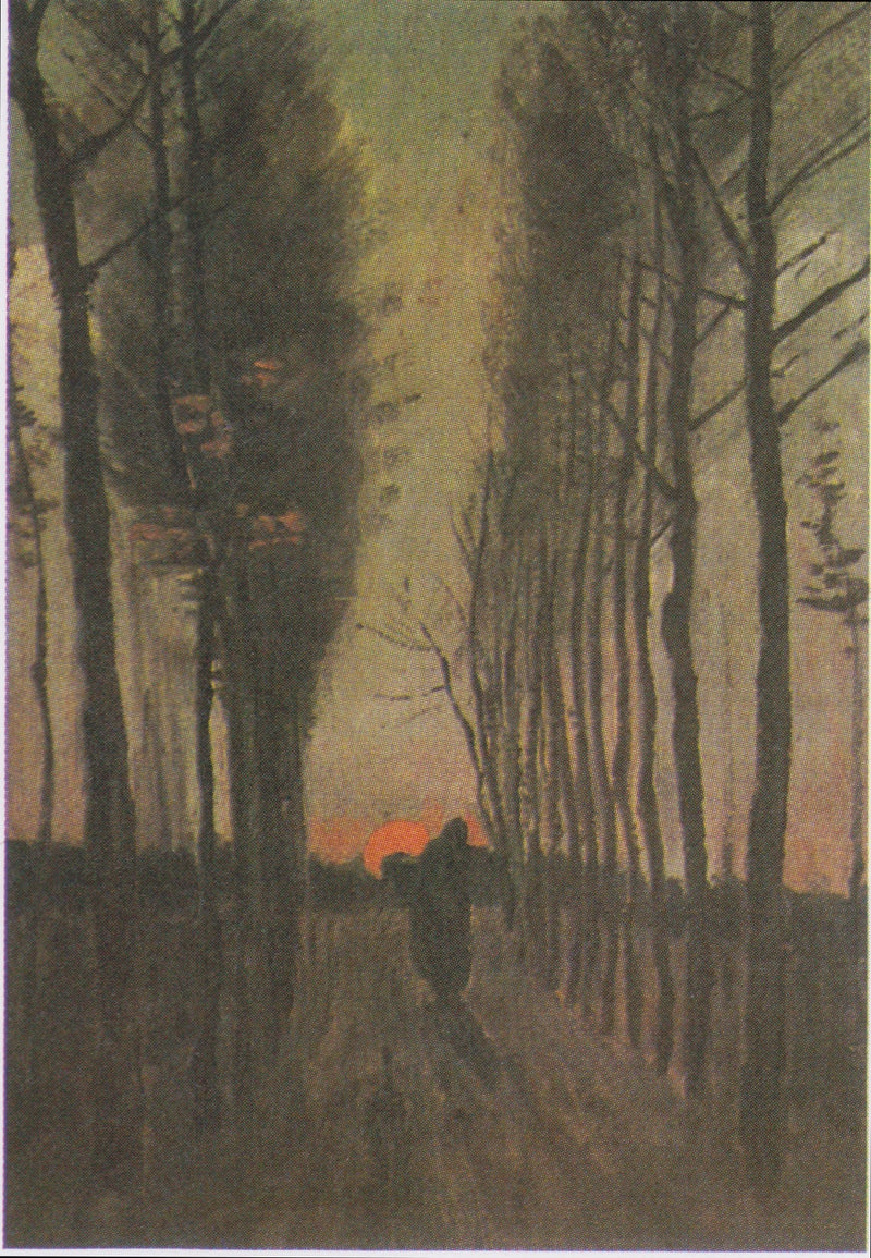 Viale dei pioppi al tramonto - Vincent van Gogh